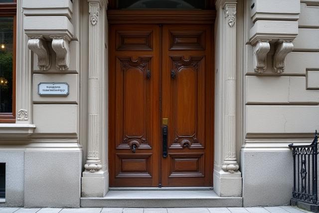 Historische Fassade des Faust Reparatur Gebäudes in der Wiener Innenstadt